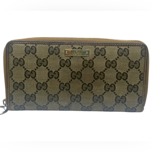 Gucci GG Monogram Zip Wallet - Picture 1 of 9